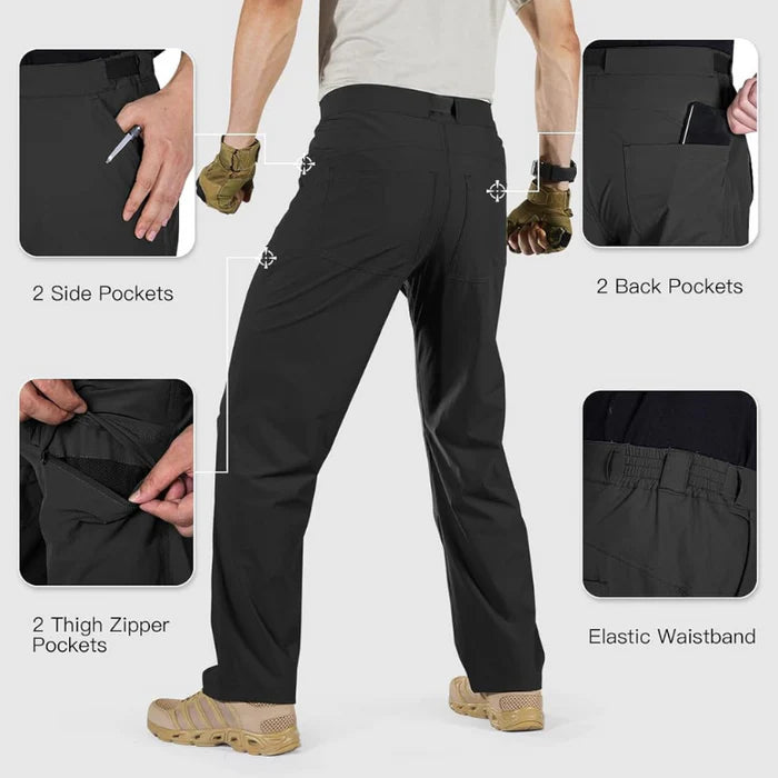 RADIANT Men's Lightweight Quick Dry Tactica!Pants