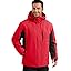 FREE SOLDlER Men's Waterproof Ski Snow Jacket FleeceLined Warm Winter Rain Jacket with Hood Fully Taped Seams