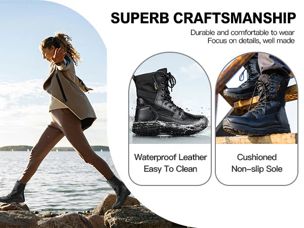 HOPPER 8" Women's MilitaryWaterproof Tactical Boots