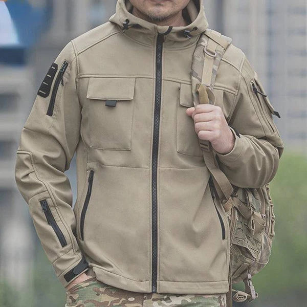BEETLE 5-in-1 Muti-Pocket WarmSoftshell Waterproof Tactical Jacket