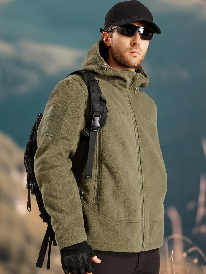 ARES Men's Tactical Fleece Zip-upHoodie
