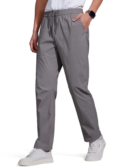 FREE SOLDlER Men's Elastic WaistLightweight Water Resistant Quick-DryHiking Outdoor Sweatpants Pants