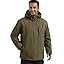 FREE SOLDlER Men's Waterproof Ski Snow Jacket FleeceLined Warm Winter Rain Jacket with Hood Fully Taped Seams