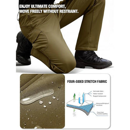 Sharkskin Windproof Softshell Fleece Lined CargoPants