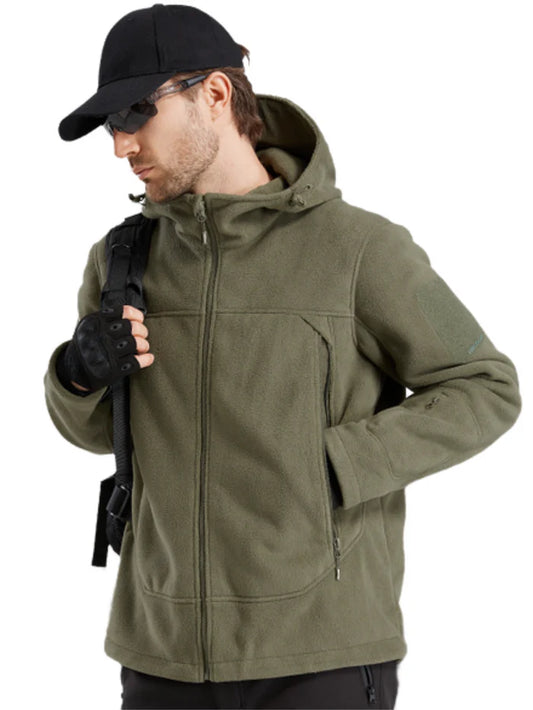 ARES Men's Tactical Fleece Zip-upHoodie