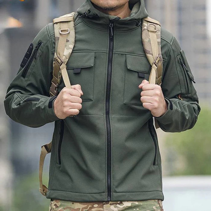 BEETLE 5-in-1 Muti-Pocket WarmSoftshell Waterproof Tactical Jacket