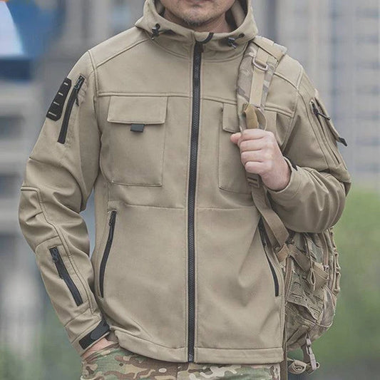 BEETLE 5-in-1 Muti-Pocket WarmSoftshell Waterproof Tactical Jacket