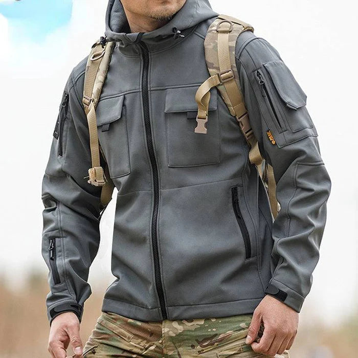 BEETLE 5-in-1 Muti-Pocket WarmSoftshell Waterproof Tactical Jacket