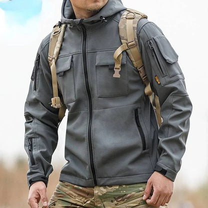 BEETLE 5-in-1 Muti-Pocket WarmSoftshell Waterproof Tactical Jacket