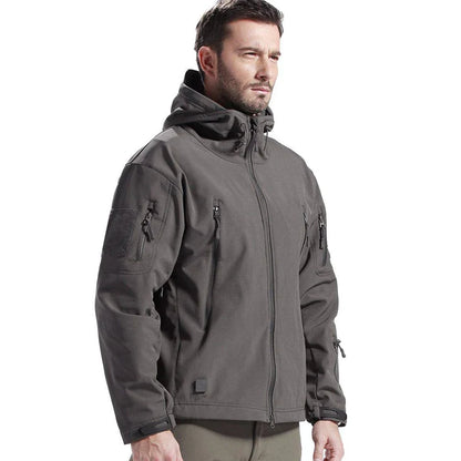 SHARKSKIN Men’s Warm Waterproof Softshell Tactical Hiking Jacket