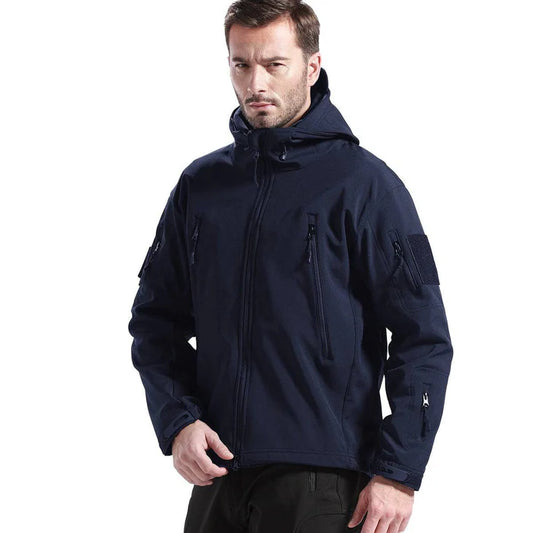 SHARKSKIN Men’s Warm Waterproof Softshell Tactical Hiking Jacket